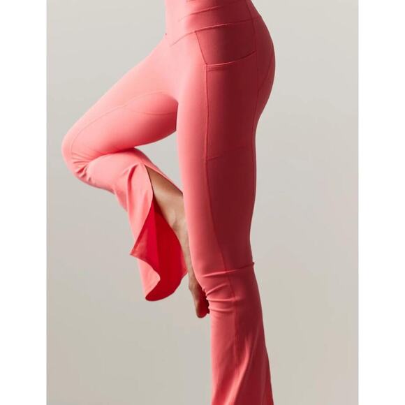 Free People Movement Never Better Flare Pants and workout Top set size S Coral - Picture 4 of 12